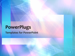 PowerPoint Template - Abstract video template of spinning shapes in a blue pink atmosphere.